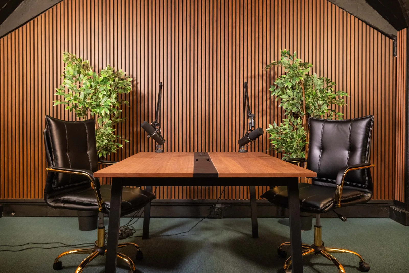 The Executive premium podcast studio at VibeShack San Francisco